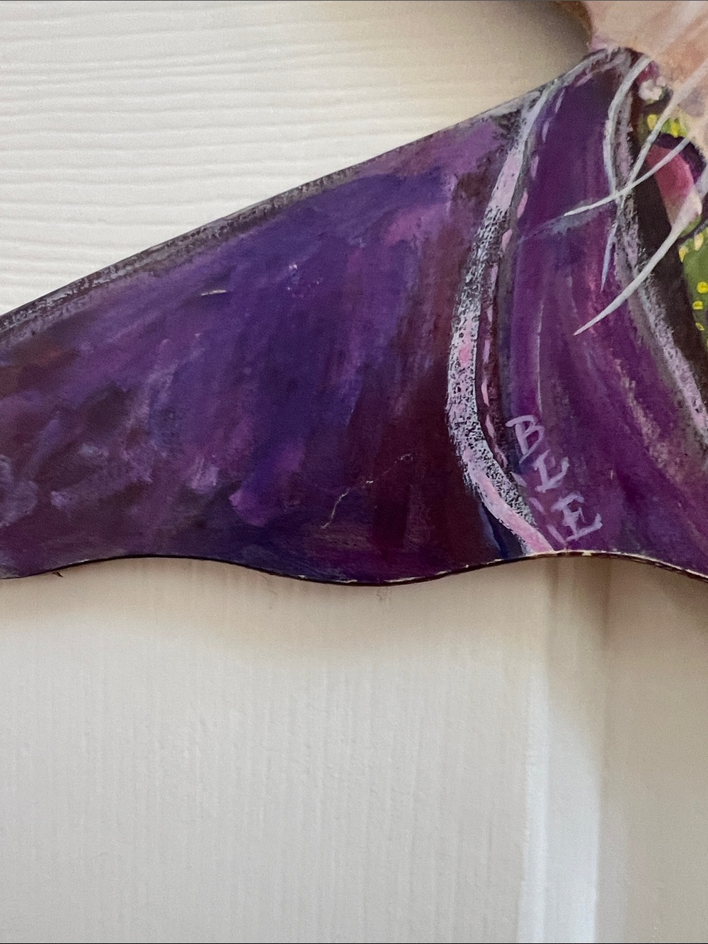 ANNIE RHINEHART; VINTAGE, Stupell Johnston Wooden Cat Clothes/Display Hanger! - Picture 3 of 6